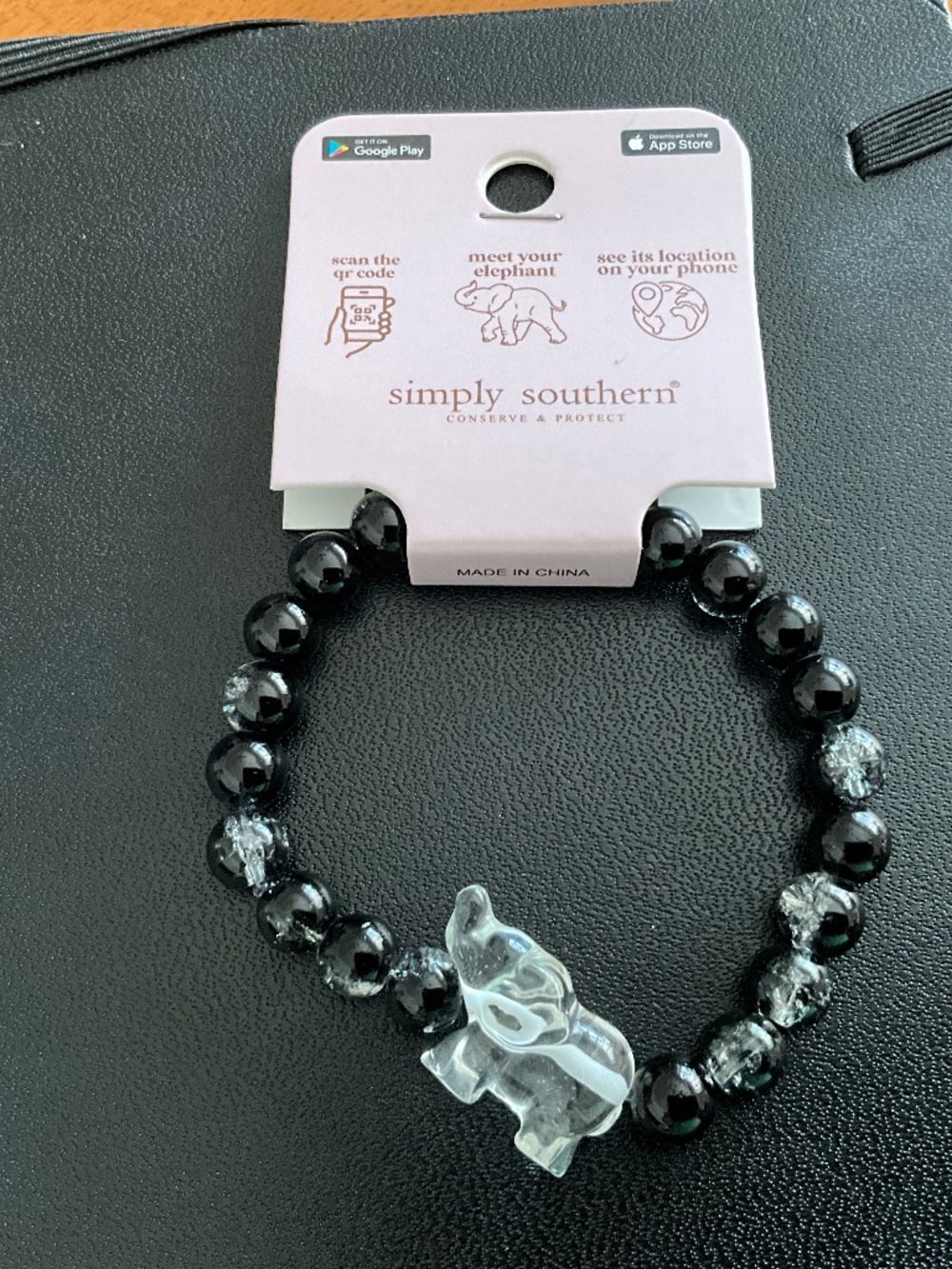 Simply southern elephant bracelet NWT